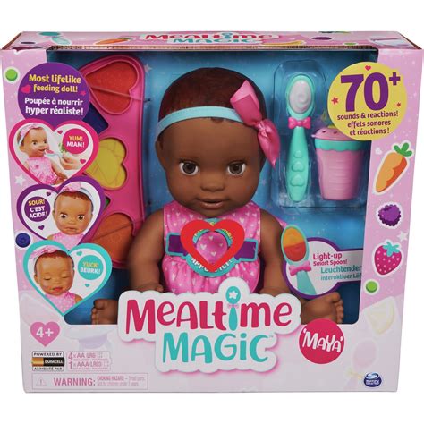 Learn about responsibility through the care of Mealtime Magic Maya Doll